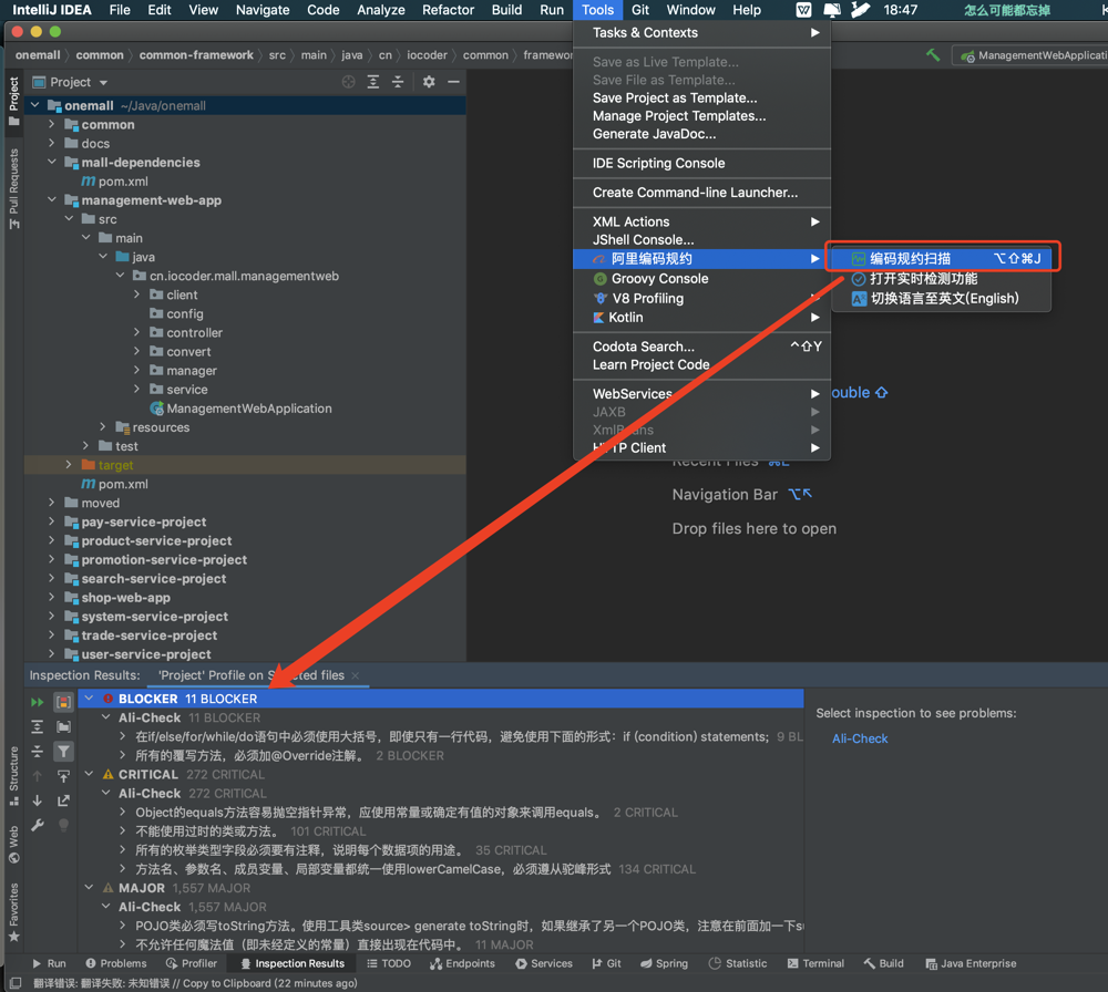 Alibaba Java Coding Guidelines 检测
